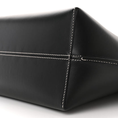 Burberry Calfskin Monogram Motif TB Medium Soft Tote Black 9 of 10