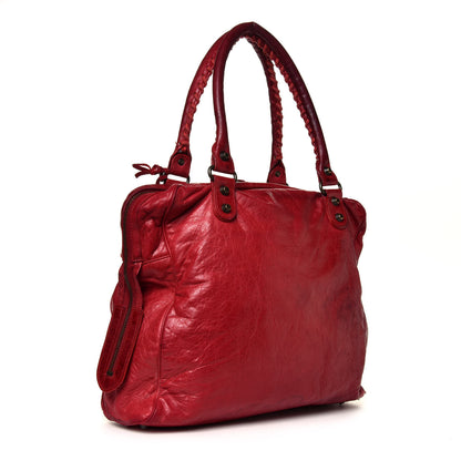 Balenciaga Chevre Classic Hardware Mini Bowling Rouge Vif 2 of 6