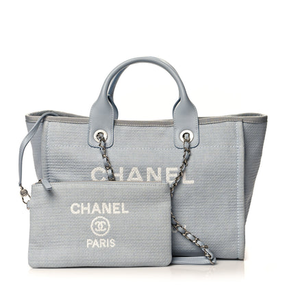Chanel Mixed Fibers Small Deauville Tote Grey 1 of 15
