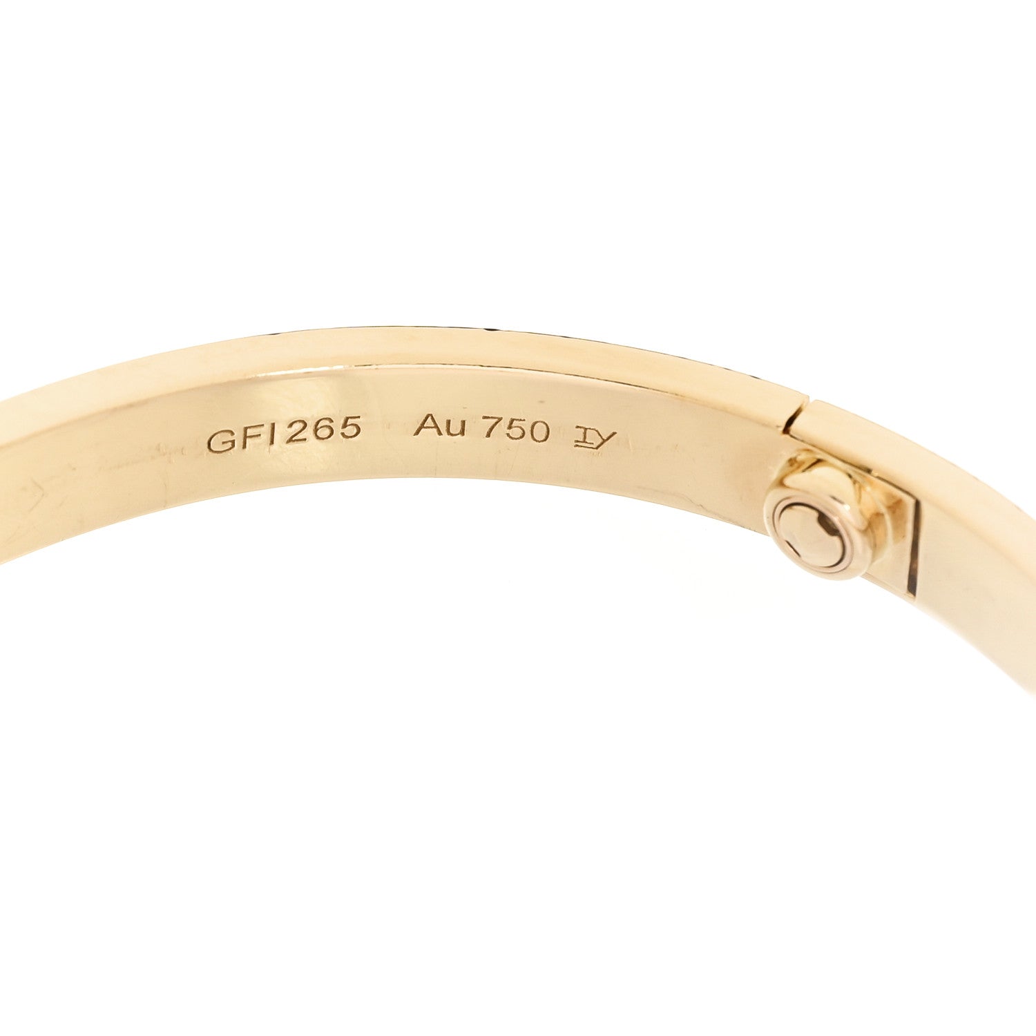 Cartier 18K Yellow Gold LOVE Bracelet 19 5 of 7