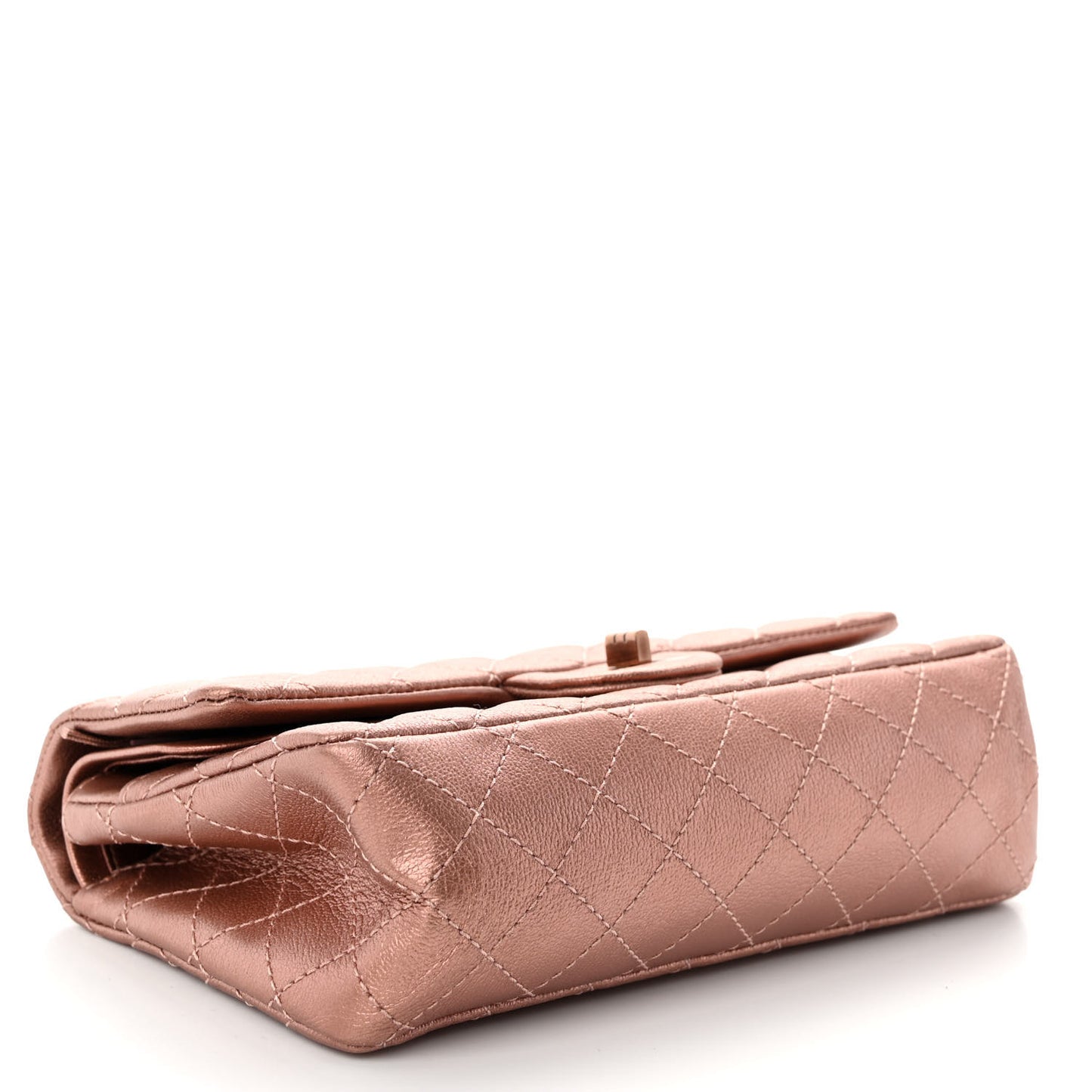 Metallic Grained Calfskin Quilted 2.55 Reissue 225 Flap Copper Pink