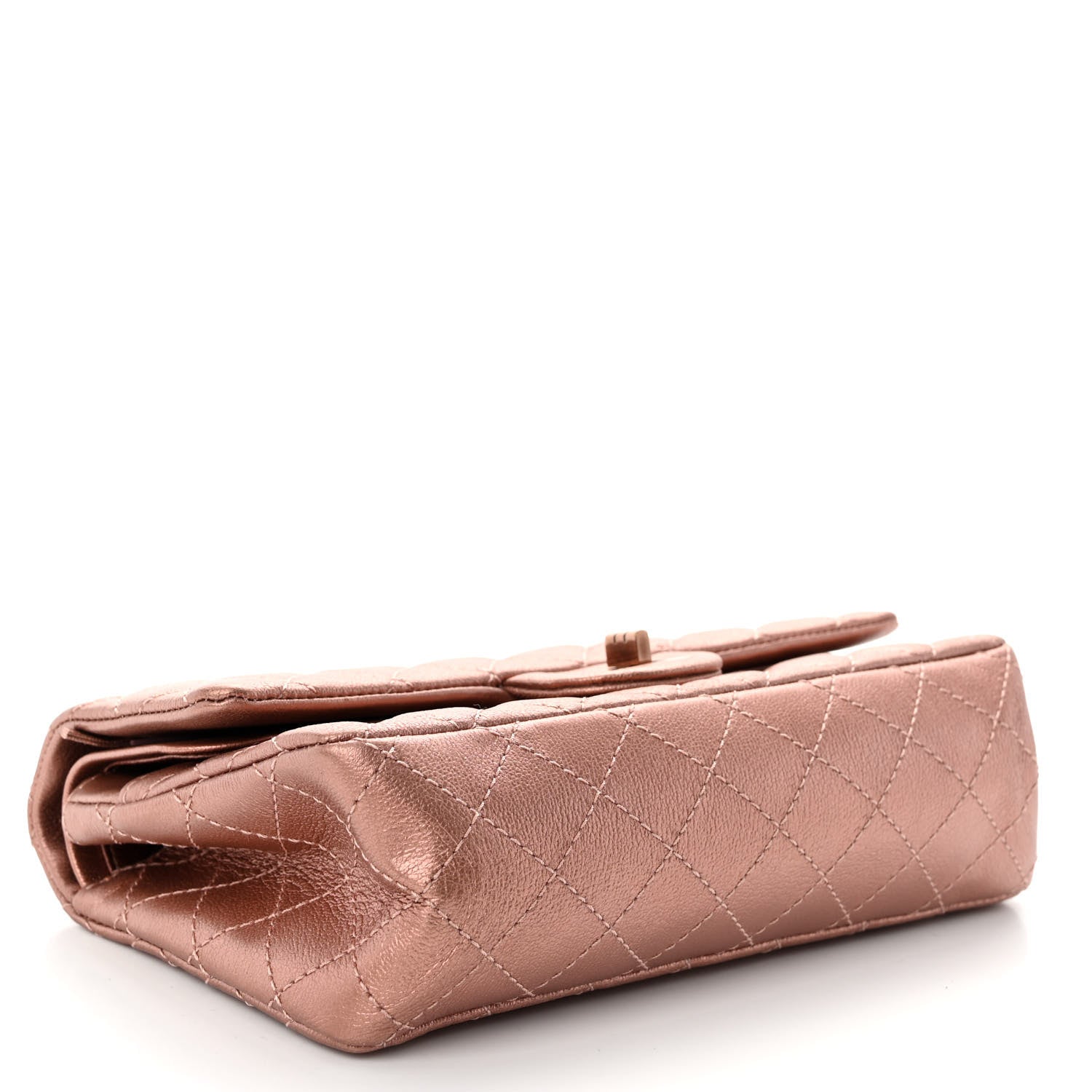 Chanel Metallic Grained Calfskin Quilted 2.55 Reissue 225 Flap Copper Pink 4 of 11
