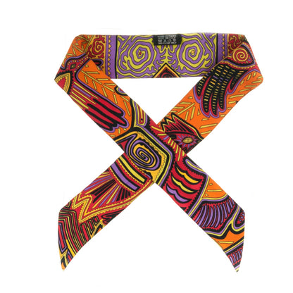 Hermes Silk Legende Kuna Peuple de Panama Twilly Scarf 1 of 6