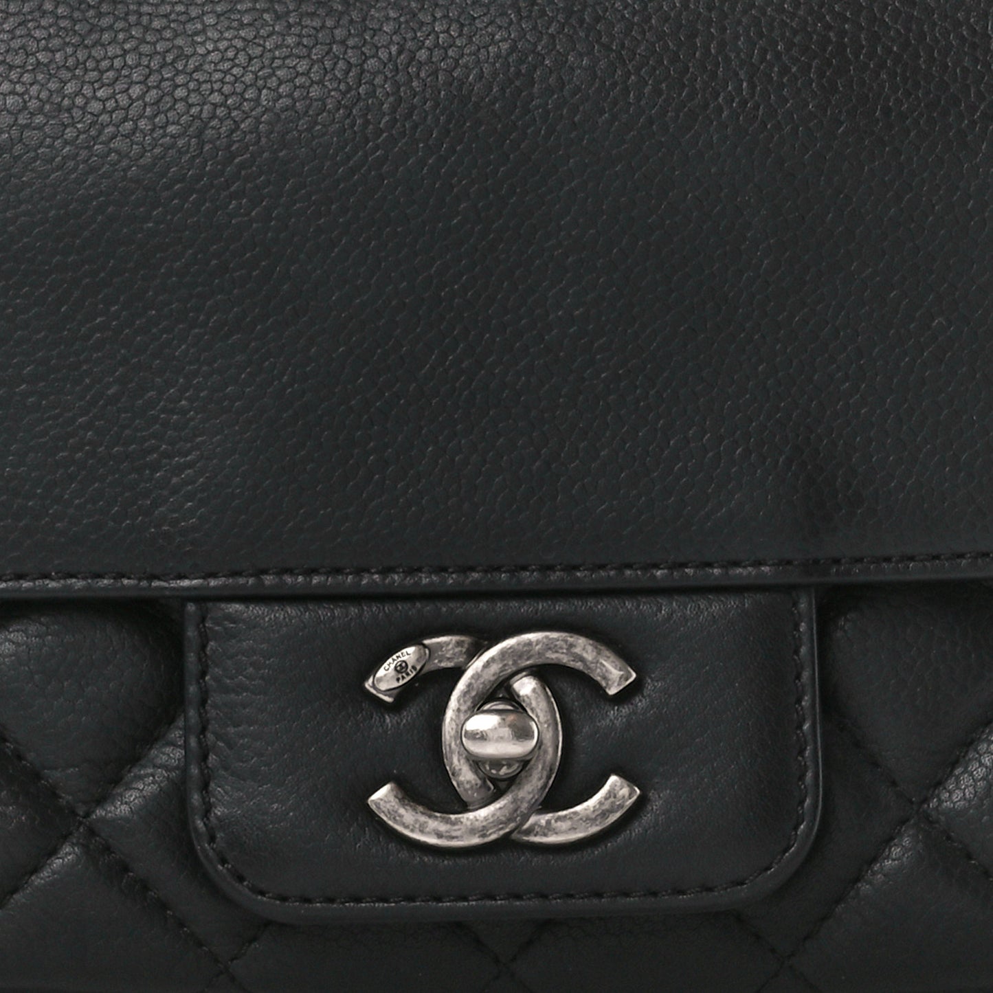 Caviar All About Flap Bag Black
