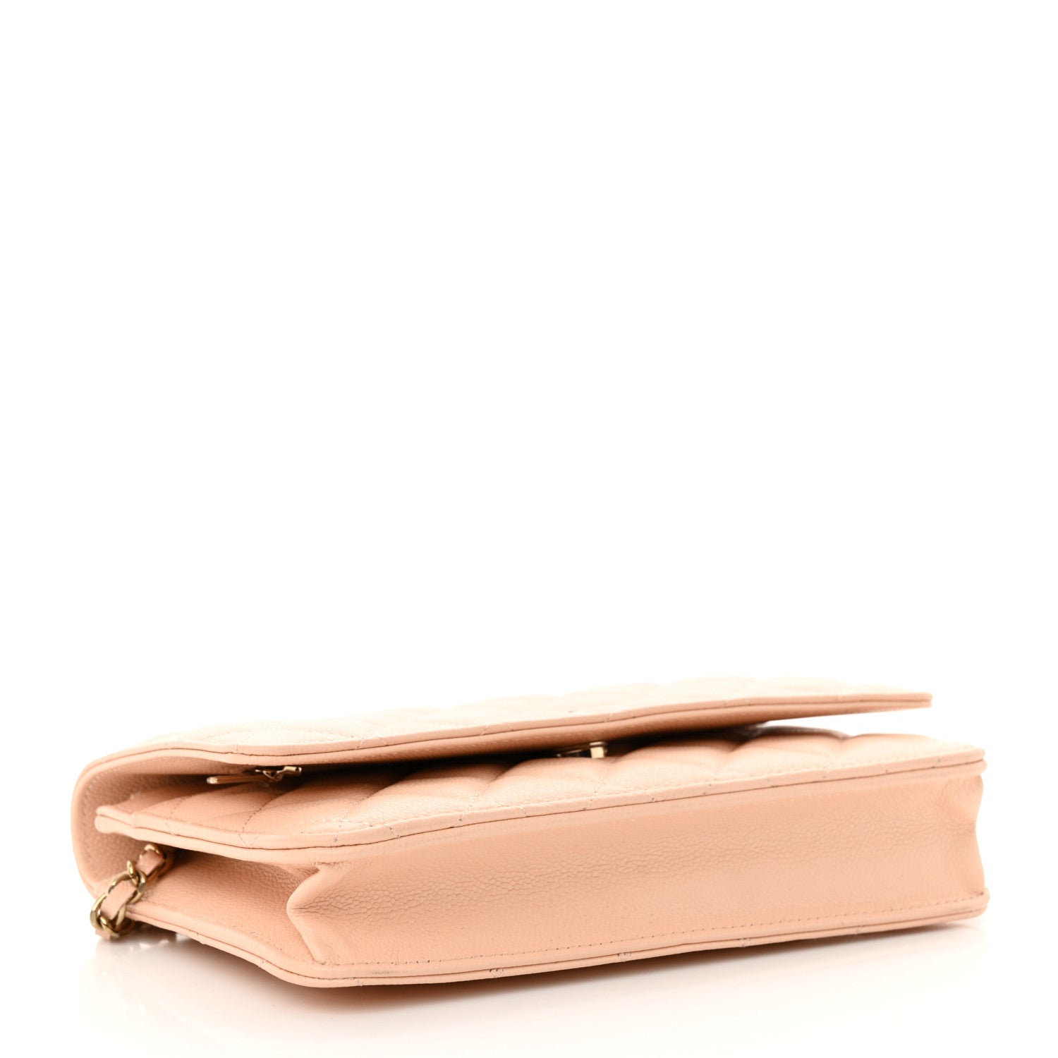 Chanel Caviar Quilted Wallet on Chain WOC Light Pink 4 of 11