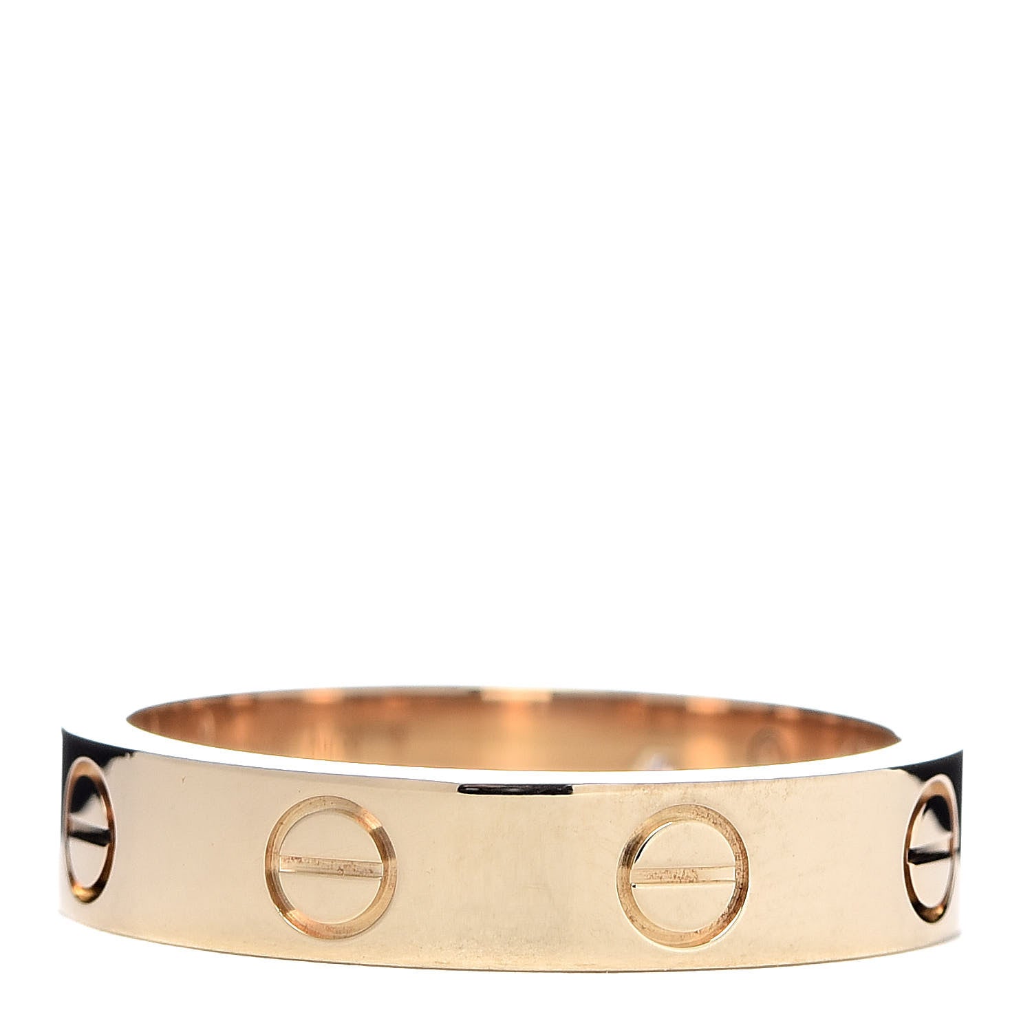 Cartier 18K Yellow Gold Diamond 4mm LOVE Wedding Band Ring 50 5.5 3 of 5
