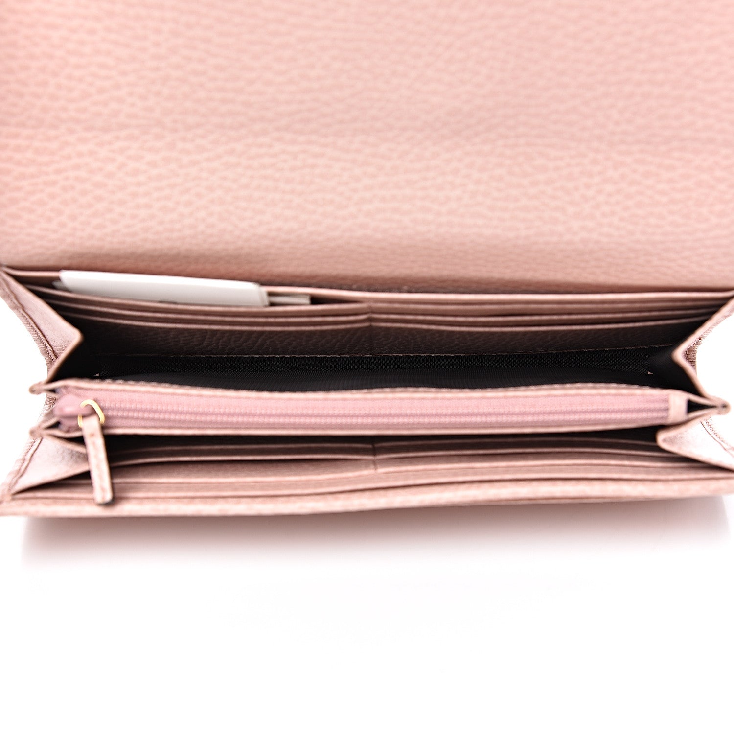 Gucci Dollar Calfskin Garden Continental Wallet Perfect Pink 4 of 8