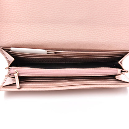 Gucci Dollar Calfskin Garden Continental Wallet Perfect Pink 4 of 8