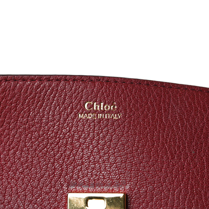 Chloe Grained Lambskin Mini Drew Shoulder Bag Sienna Red 5 of 13