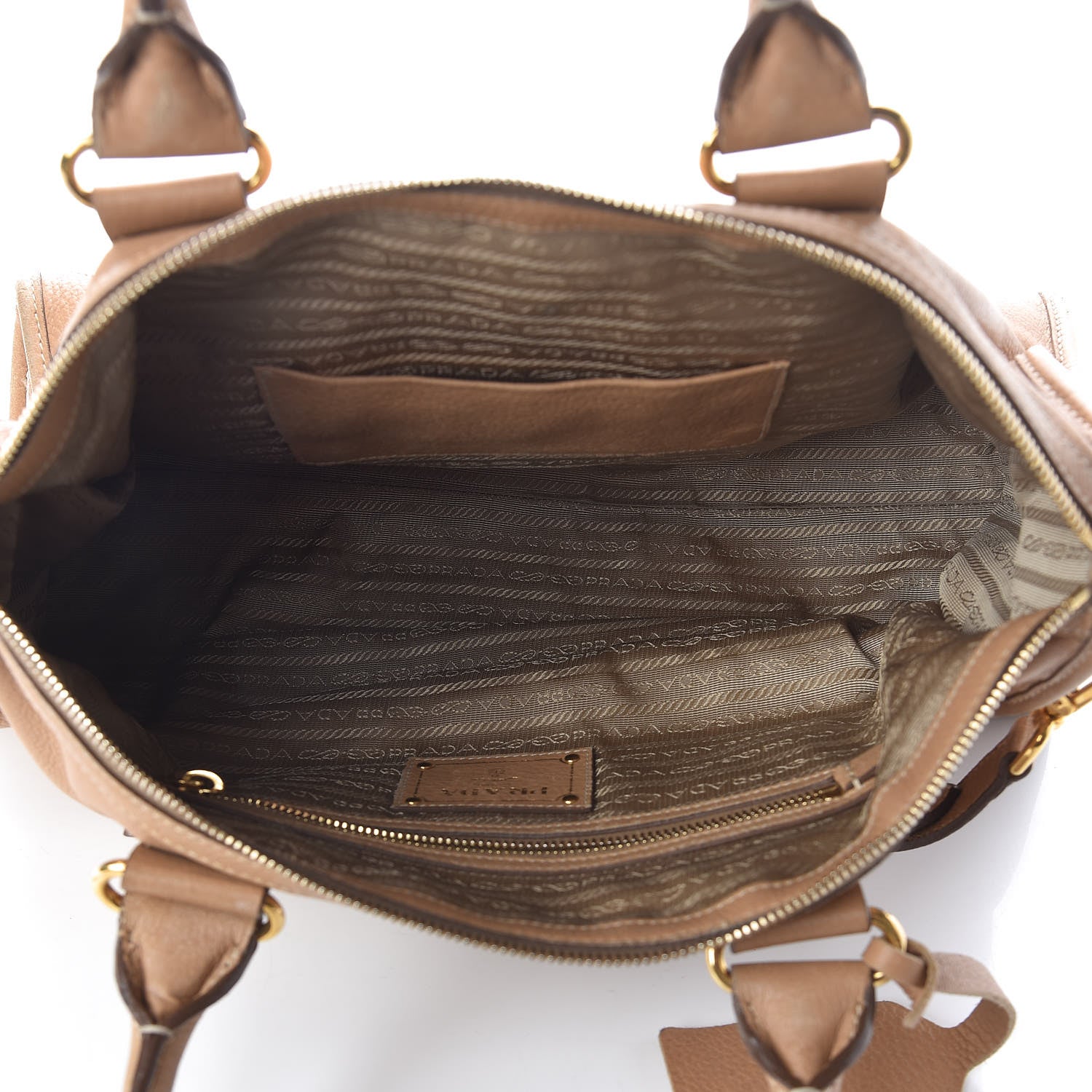 Prada Cervo Deerskin Shoulder Bag Sabbia 5 of 10