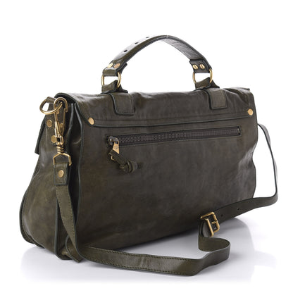 Proenza Schouler Lambskin PS1 Medium Satchel Military 4 of 10