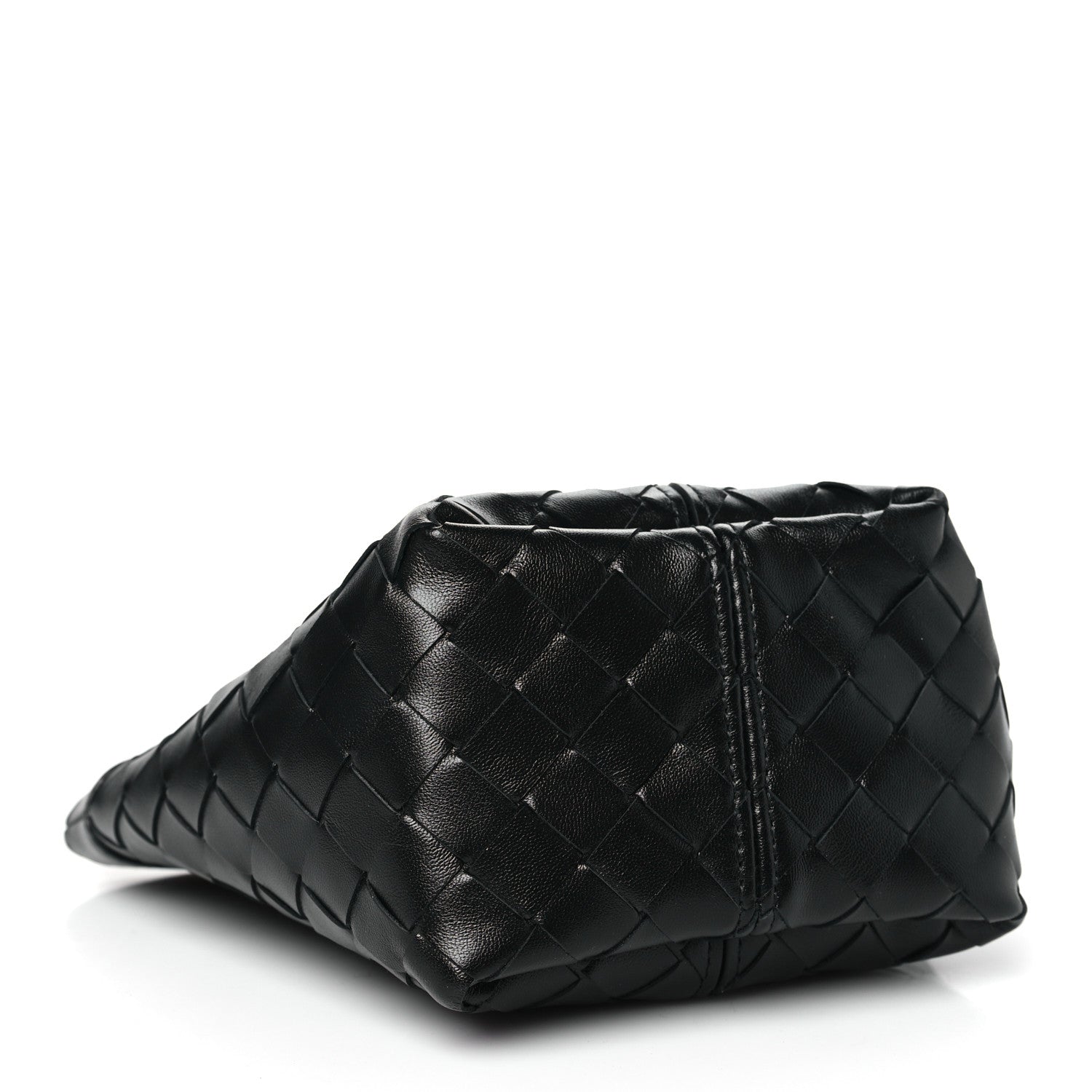 Bottega Veneta Nappa Intrecciato Small Flip Flap Pouch Black 4 of 10