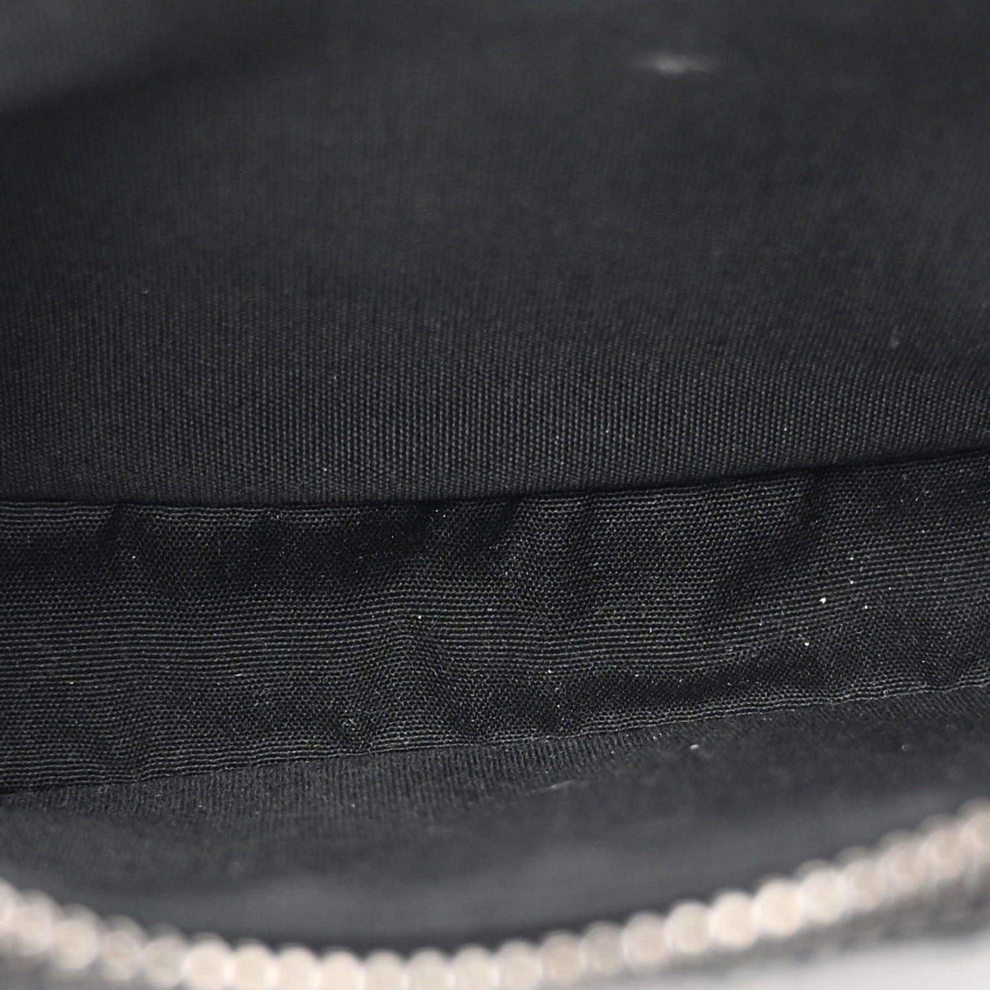 Oblique Zipped With Strap Pouch Black