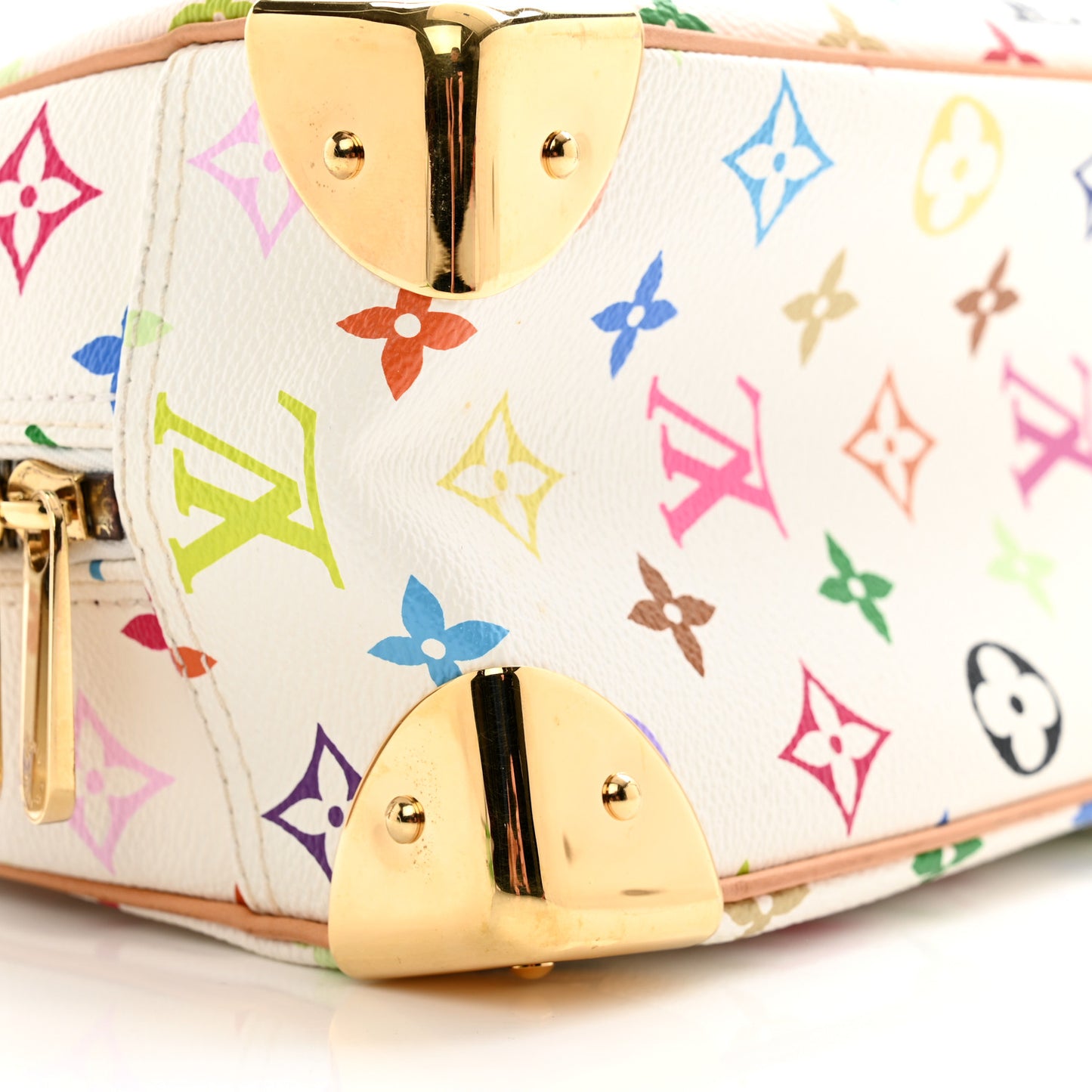 LOUIS VUITTON Monogram Multicolor Trouville White