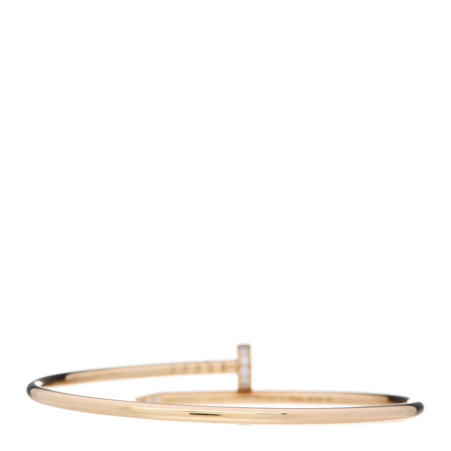 18K Yellow Gold Diamond Small Juste Un Clou Bracelet 16