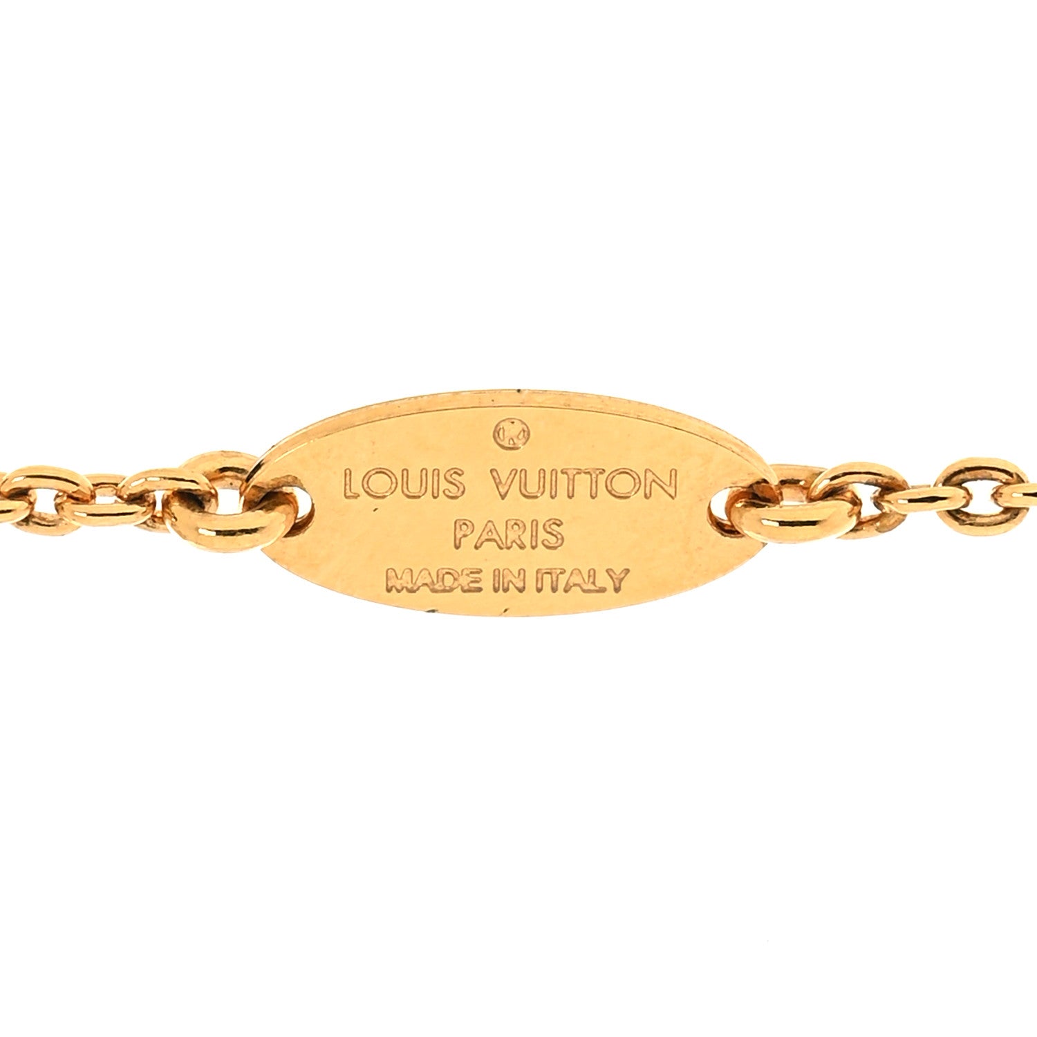 Louis Vuitton Essential V Necklace Gold 5 of 6