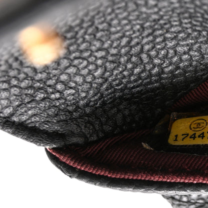 Chanel Caviar Quilted Flap Zip Card Holder Black 7 of 8
