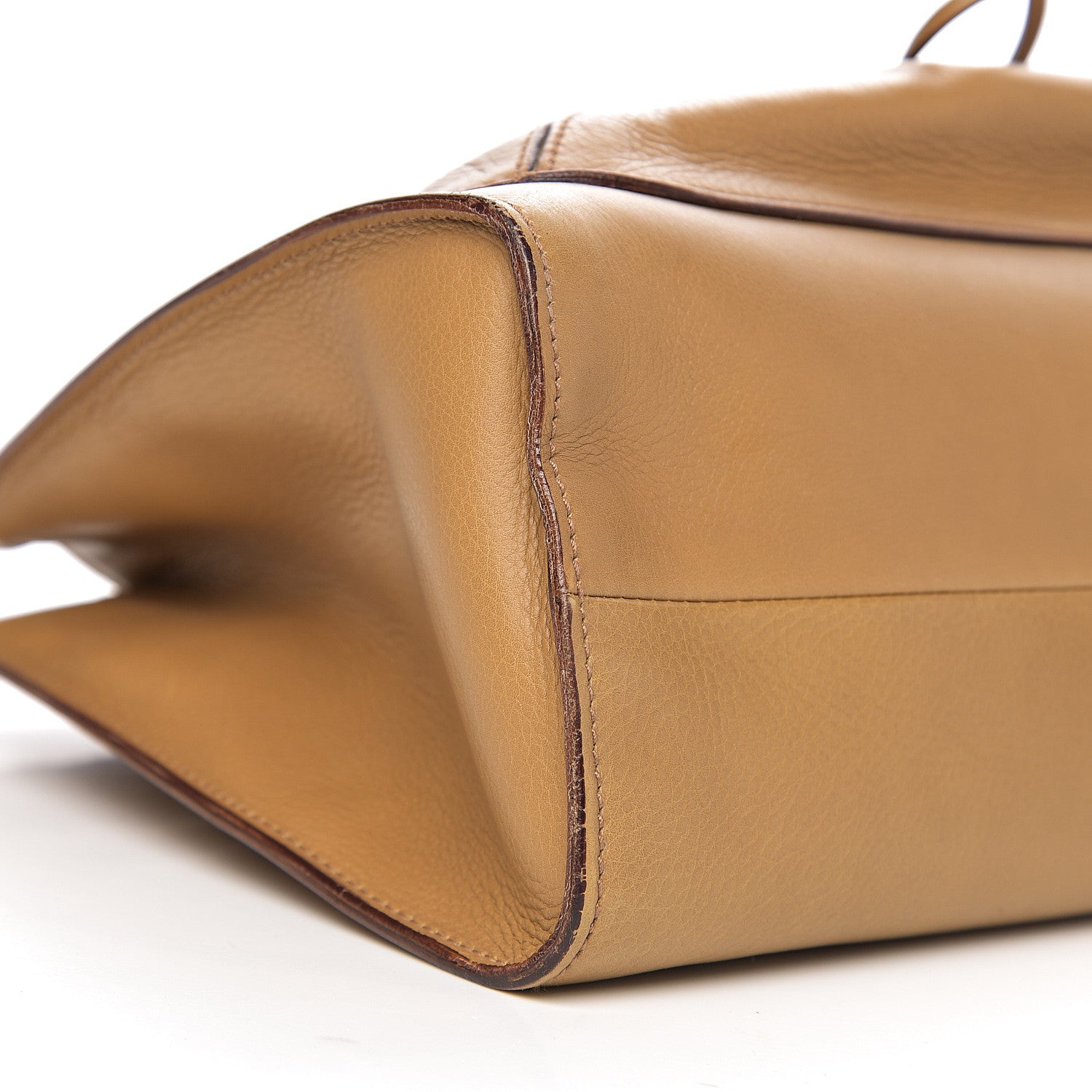 Gucci Calfskin Bamboo Handle Tote Beige 7 of 9