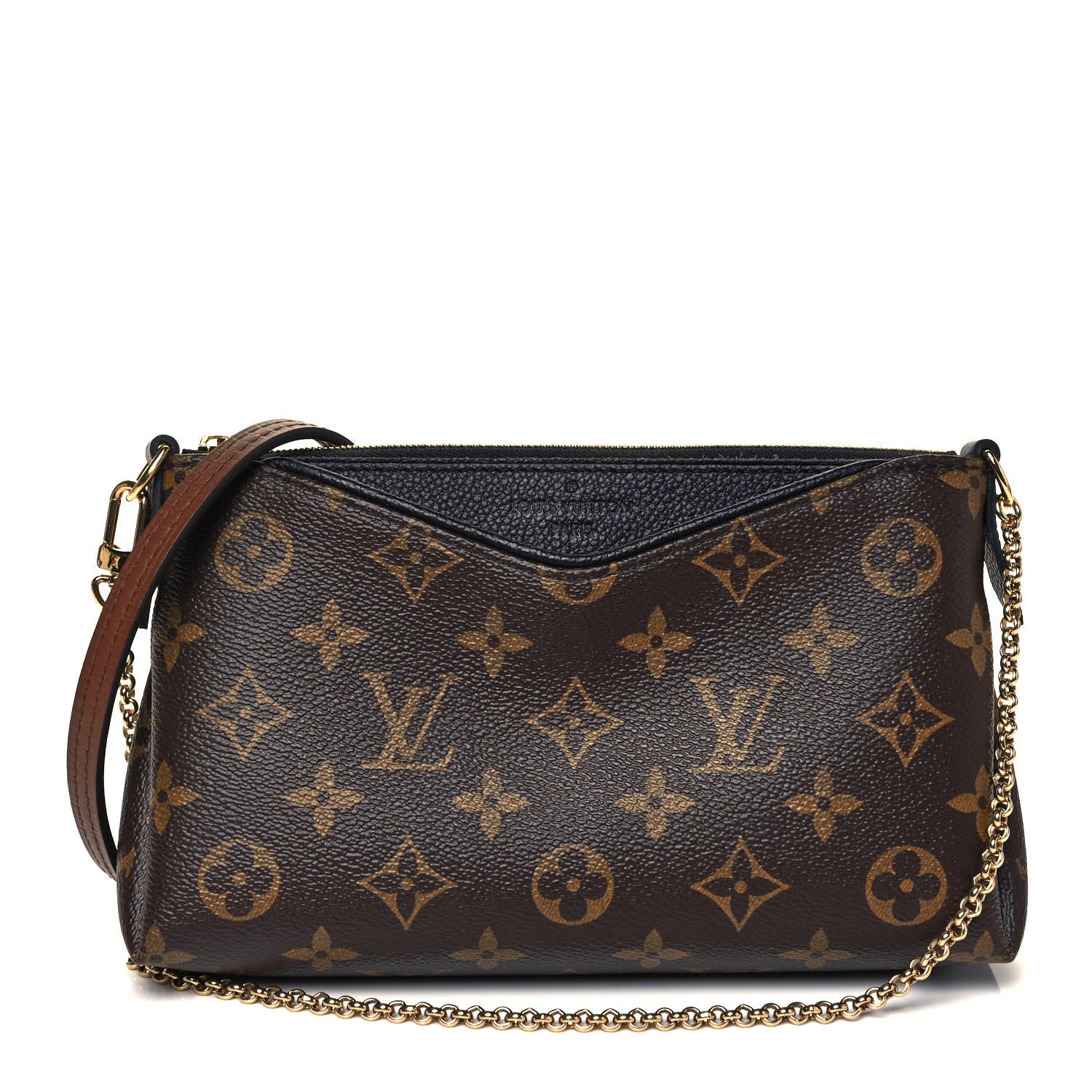 Louis Vuitton Monogram Pallas Clutch Black 1 of 9