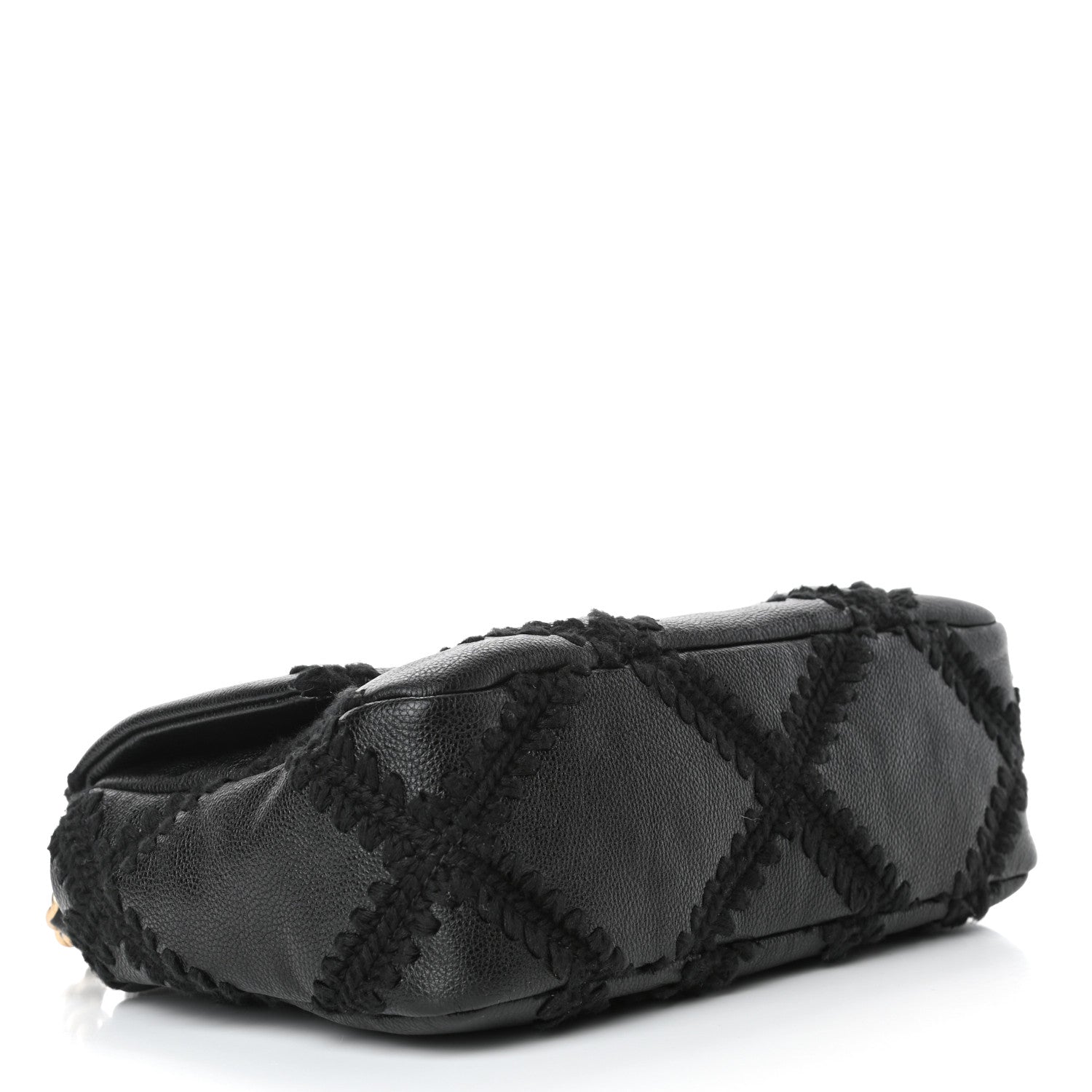Chanel Calfskin Crochet Medium Chanel 19 Flap Black 3 of 4