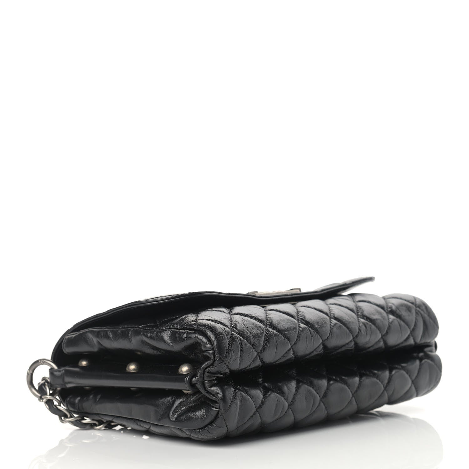 Chanel Glazed Calfskin Quilted Soft Boy Flap Black 4 of 10