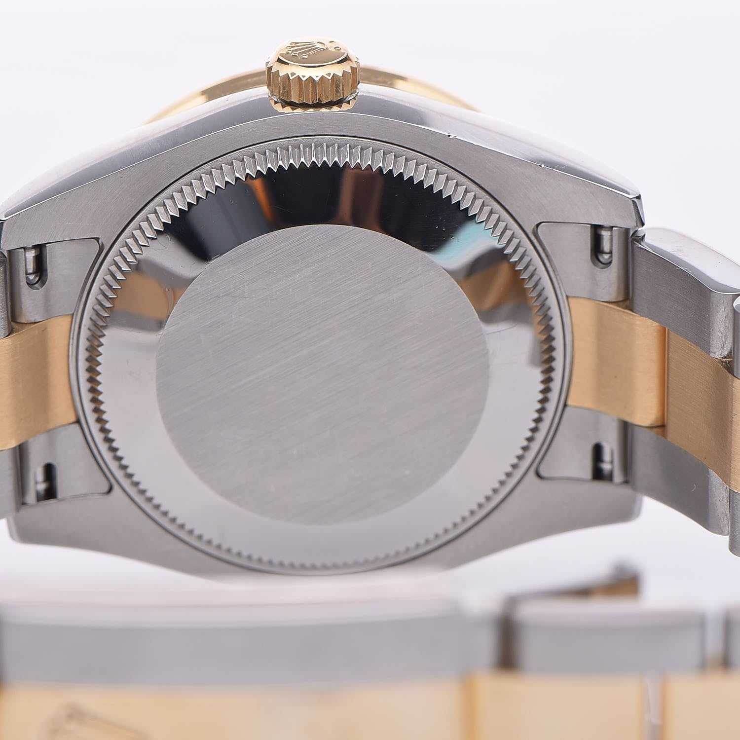 Rolex Stainless Steel 18K Yellow Gold Diamond Bezel 31mm Oyster Perpetual DateJust Watch Champagne 7 of 9