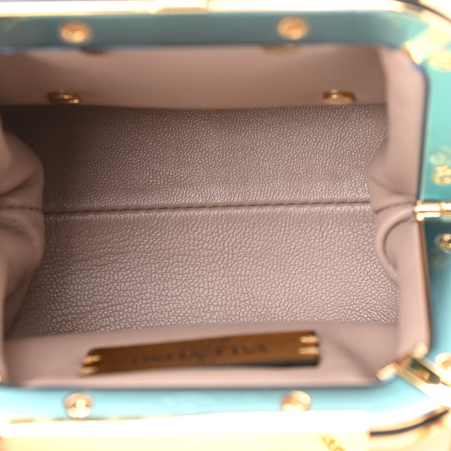 Valentino Garavani Metallic Calfskin Mini Supervee Clutch Soft Gold 5 of 9