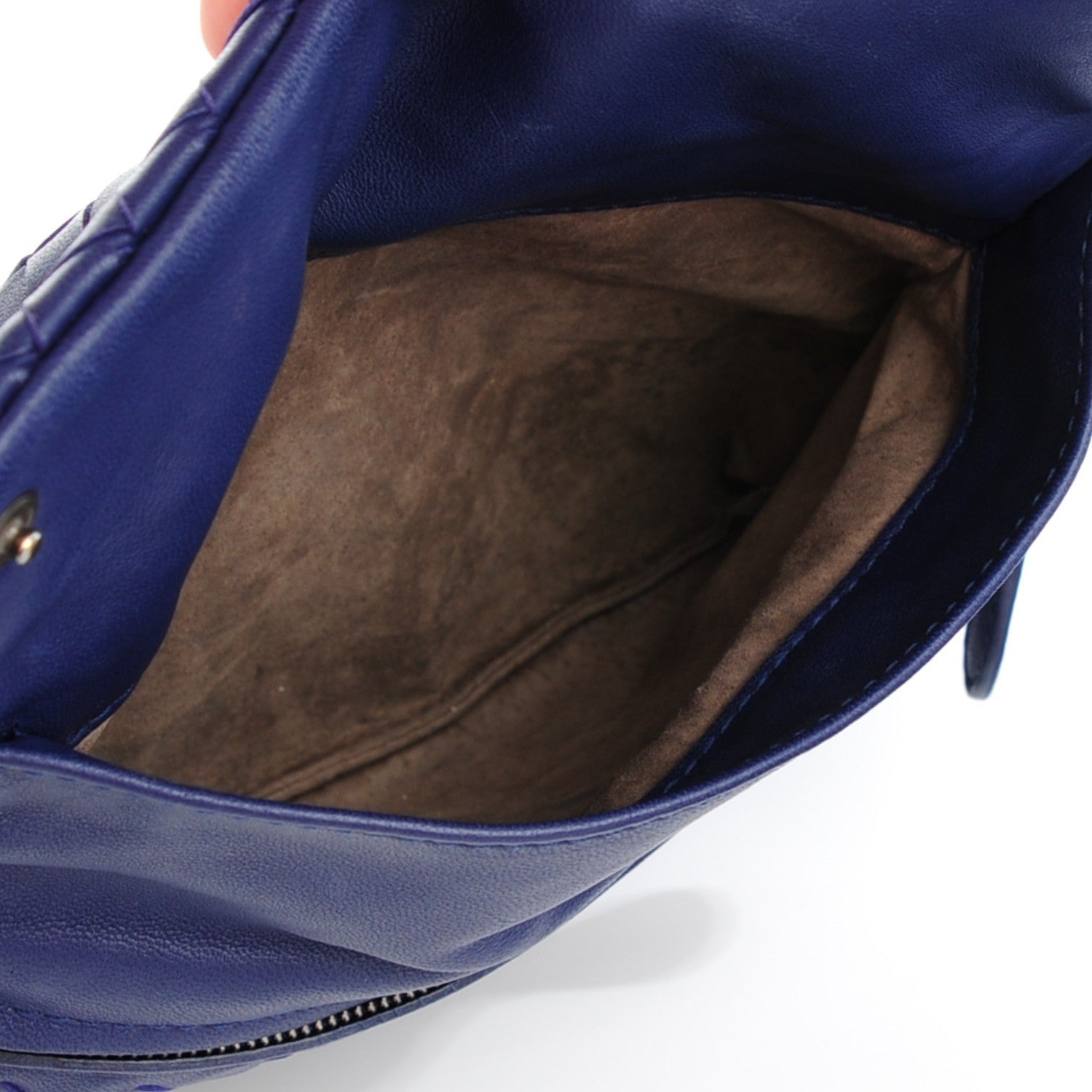 Bottega Veneta Nappa Intrecciato Messenger Bag Atlantic Blue 5 of 8