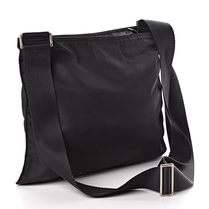 Prada Nylon Flat Messenger Bag Black 3 of 10