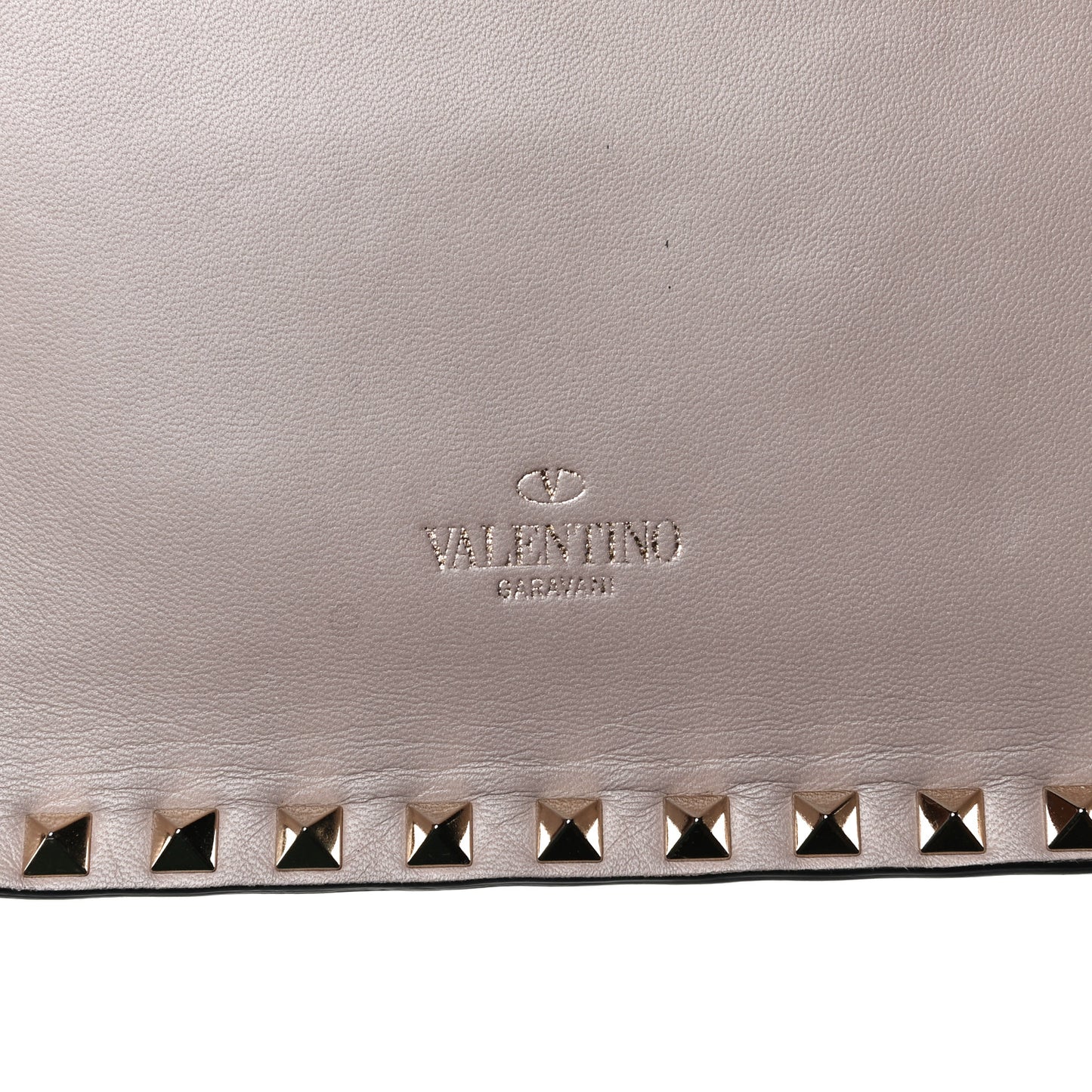 Nappa Rockstud Wristlet Clutch Poudre