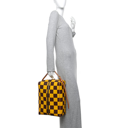 Louis Vuitton Damier Pop Shoes Bag Yellow 2 of 11