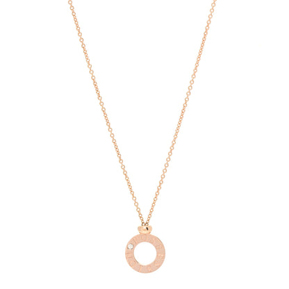Piaget 18K Rose Gold Diamond Possession Circle Pendant Necklace 1 of 6