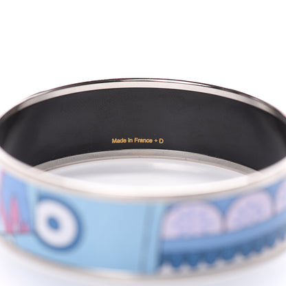 Hermes Enamel Printed Wide Bracelet 62 4 of 5