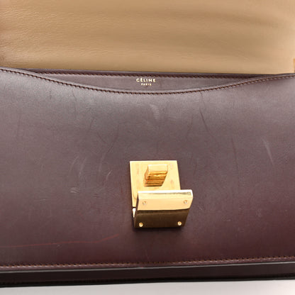 Celine Smooth Calfskin Medium Case Chain Flap Burgundy 11 of 16