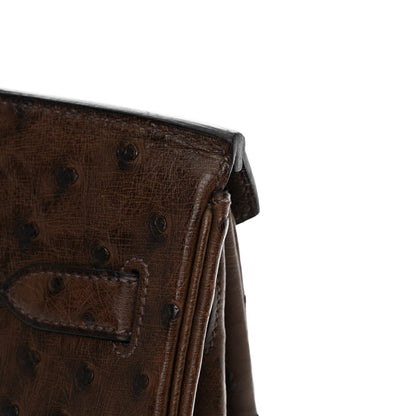 Hermes Ostrich Birkin 30 Chocolate 14 of 16