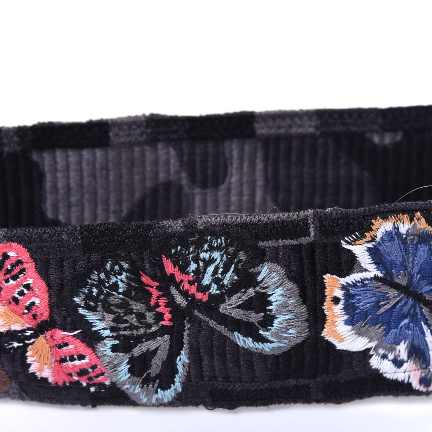 Valentino Garavani Canvas Camubutterfly Rockstud Guitar Strap Multicolor 8 of 10