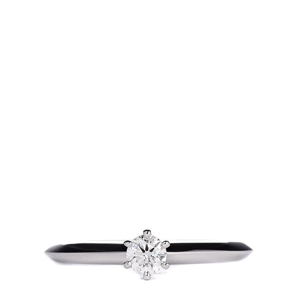 Tiffany Platinum Diamond .20ct Solitaire Engagement Ring 51 5.75 1 of 6