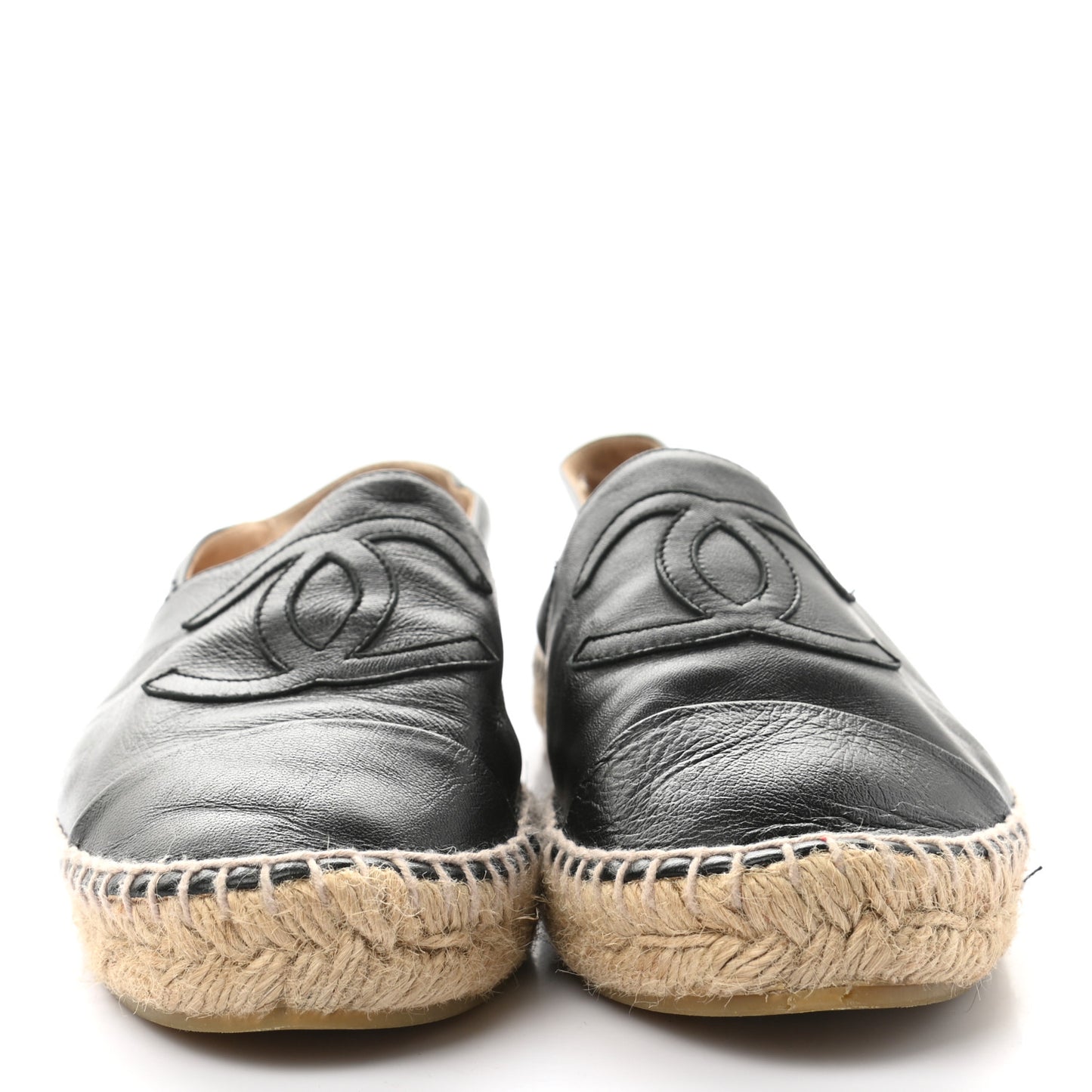 Lambskin CC Espadrilles 39 Black