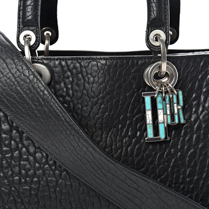 Christian Dior Canyon Grained Lambskin Large Lady Dior Black 7 of 9