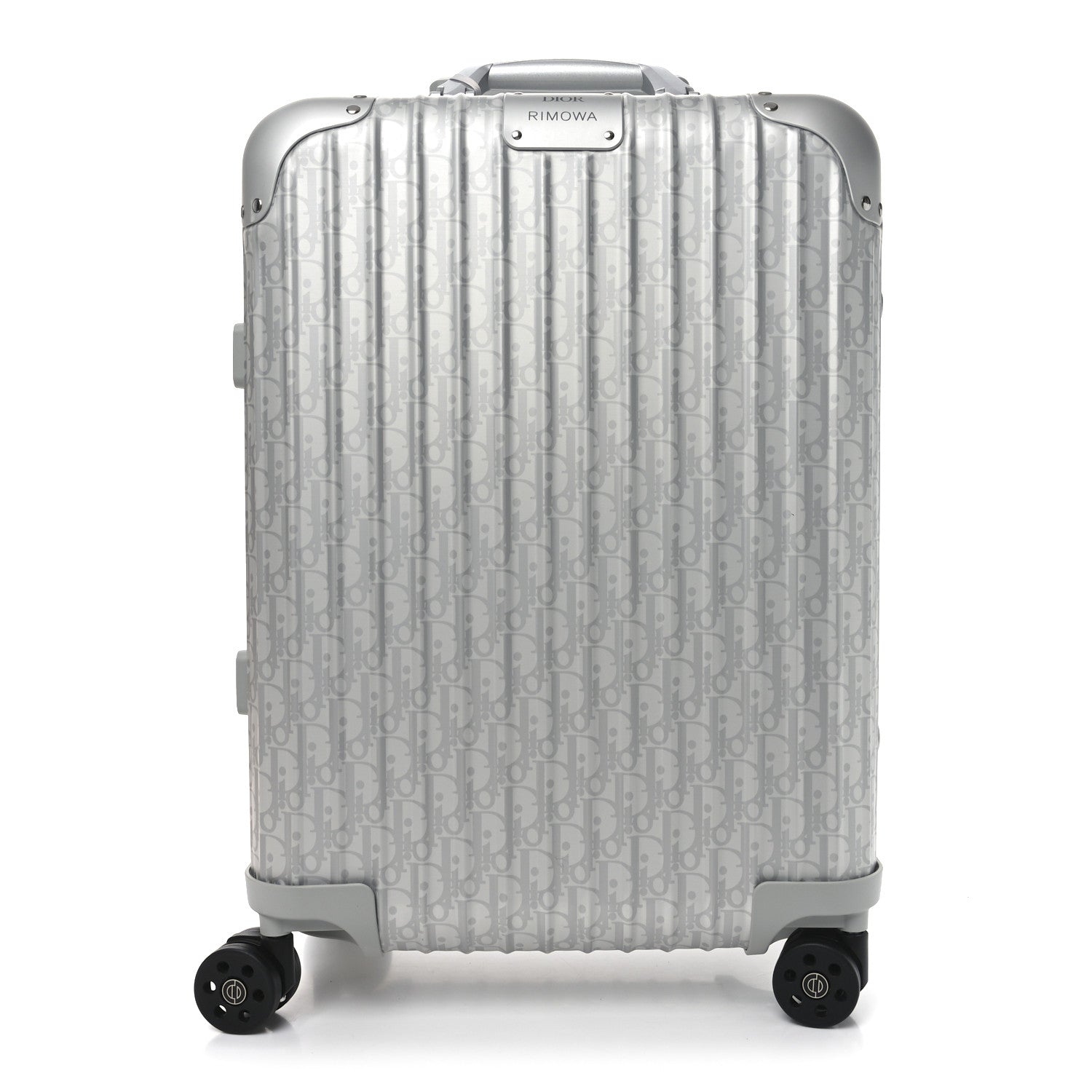 Christian Dior X RIMOWA Aluminum Gradient Cabin Luggage Silver 1 of 9