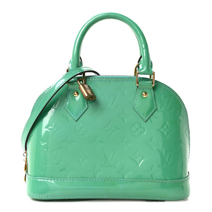 Louis Vuitton Vernis Alma BB Blue Lagon 1 of 9