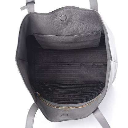 Prada Vitello Daino Pocket Shopping Tote Marmo 5 of 11