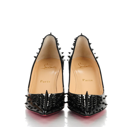 Christian Louboutin Patent Goldopump Spikes 70 Pumps 35.5 Black 2 of 7