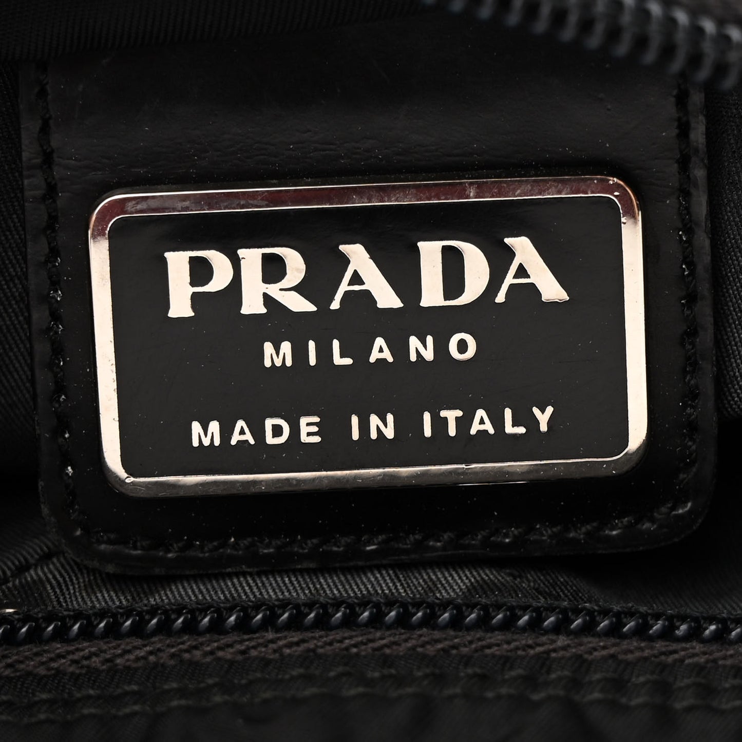 Nylon Vela Flat Messenger Bag Black