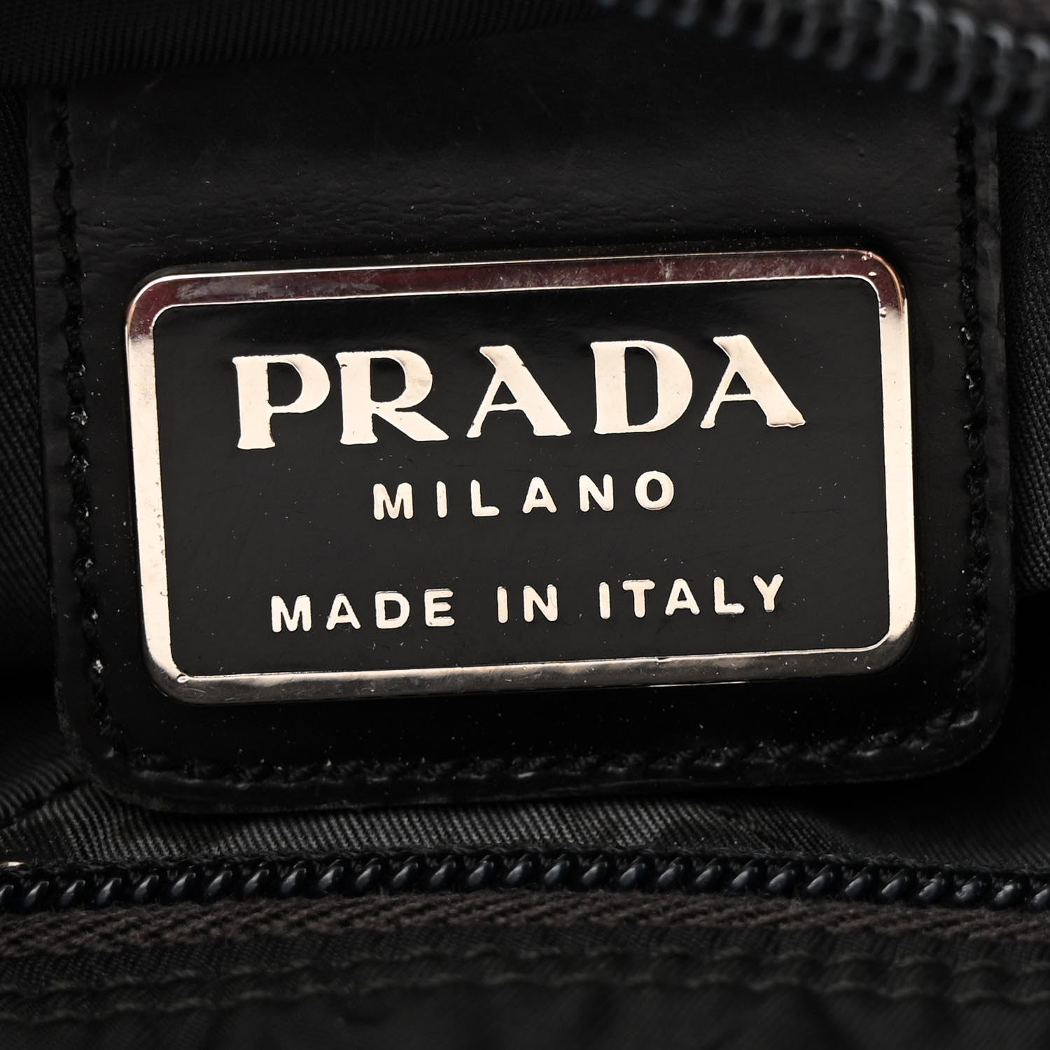 Prada Nylon Vela Flat Messenger Bag Black 6 of 12