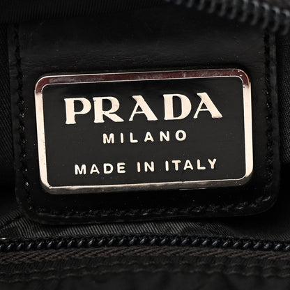 Prada Nylon Vela Flat Messenger Bag Black 6 of 12