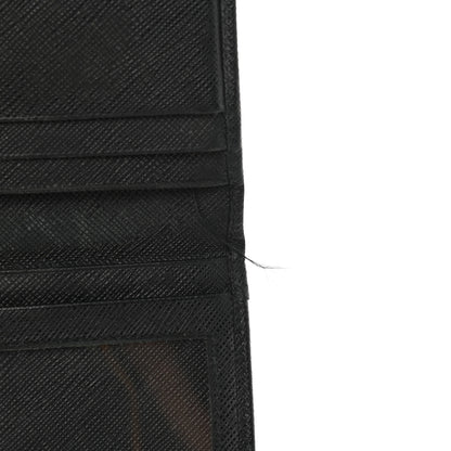 Prada Saffiano Metal Tri-Fold Wallet Black 8 of 10