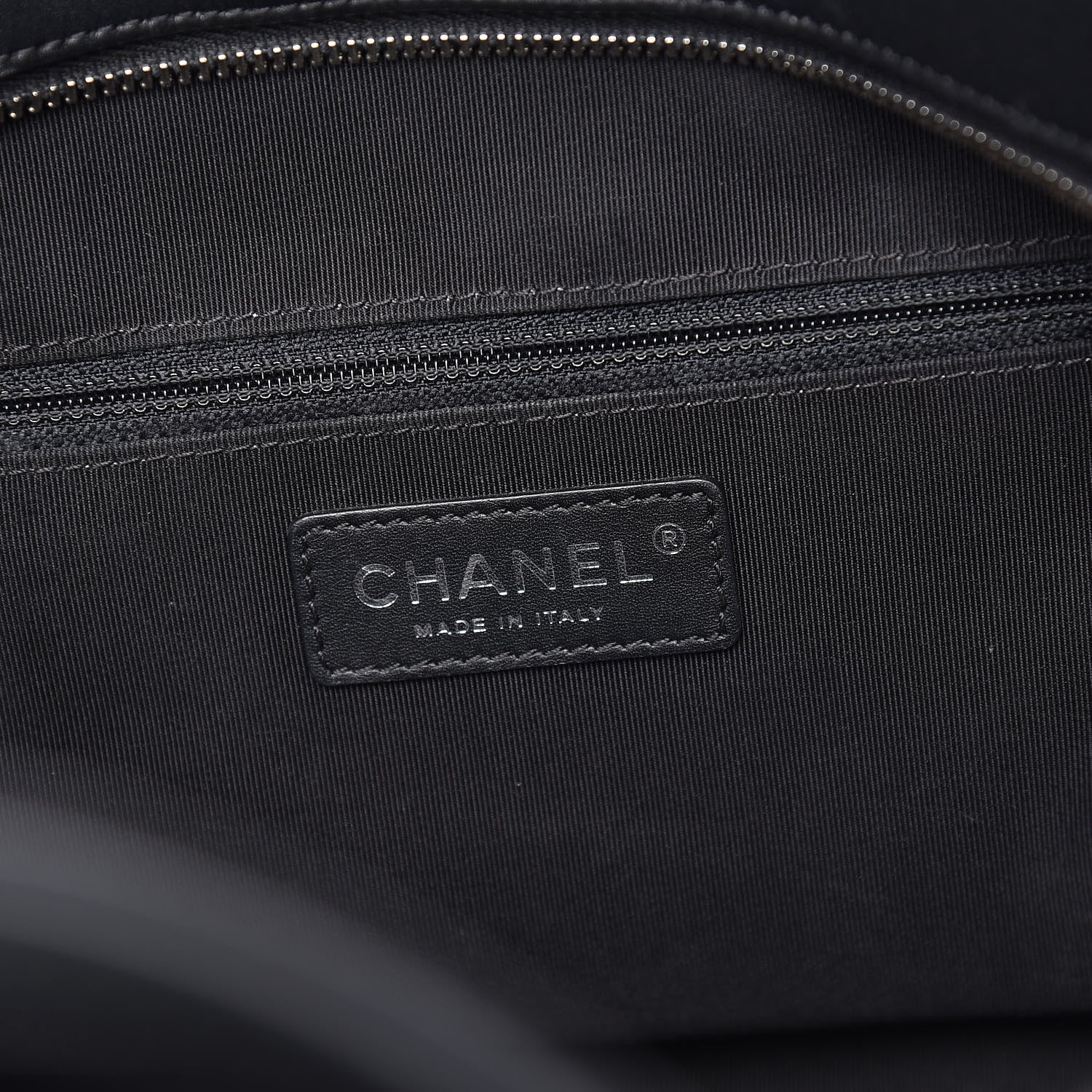 Chanel Calfskin Quilted Feather Weight Bowling Bag Black 8 of 19
