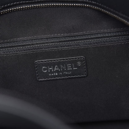 Chanel Calfskin Quilted Feather Weight Bowling Bag Black 8 of 19