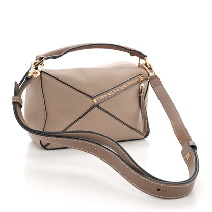 Loewe Grained Calfskin Small Puzzle Bag Sand Mink 3 of 11
